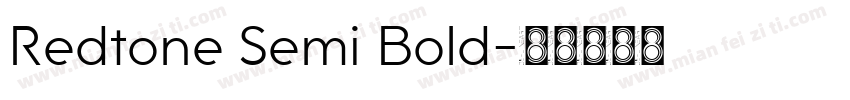 Redtone Semi Bold字体转换